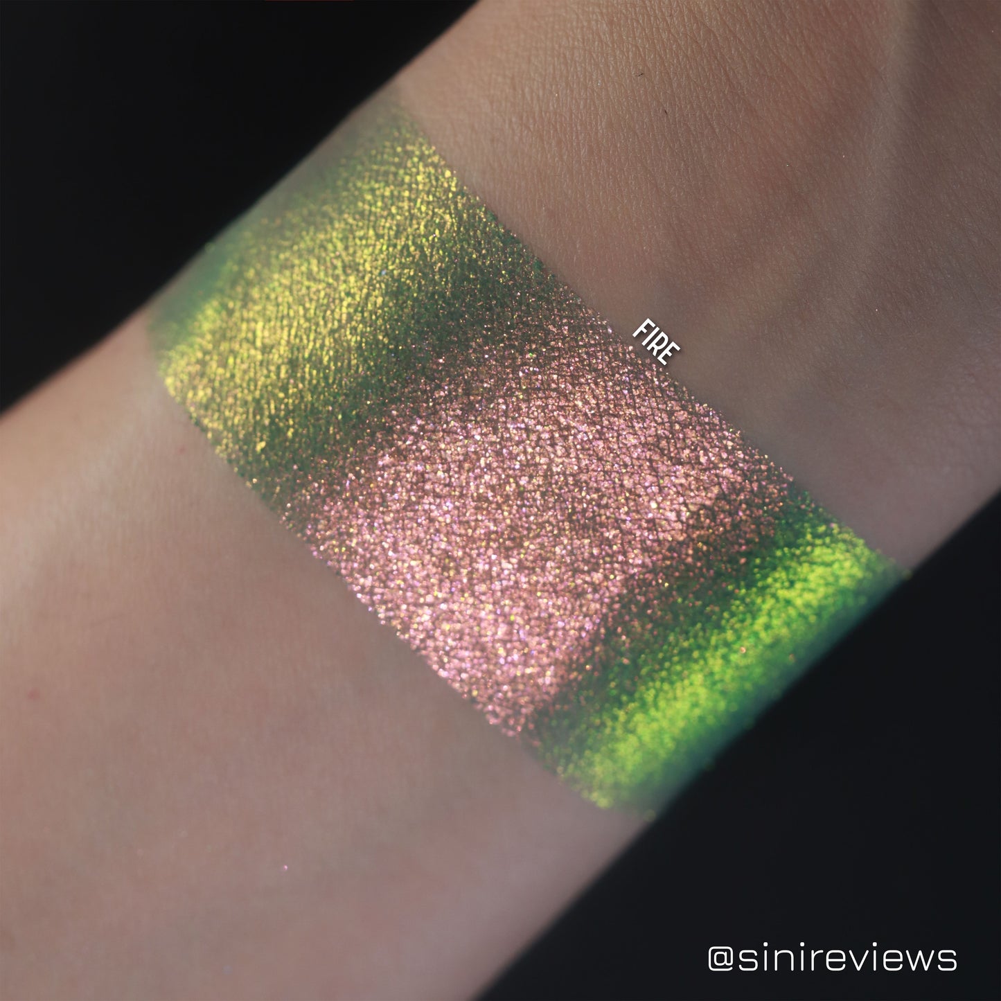 Green Goddess: Fire Multi-Chrome Pressed Pigment Single