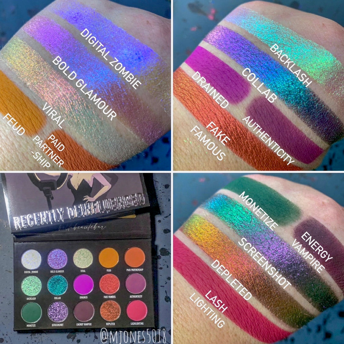 Recently Deinfluenced Eyeshadow Palette- PRE ORDER 4 WEEKS