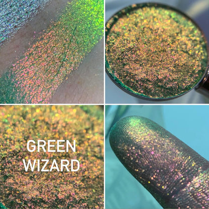 Green Wizard Multi-Chrome Eyeshadow Single