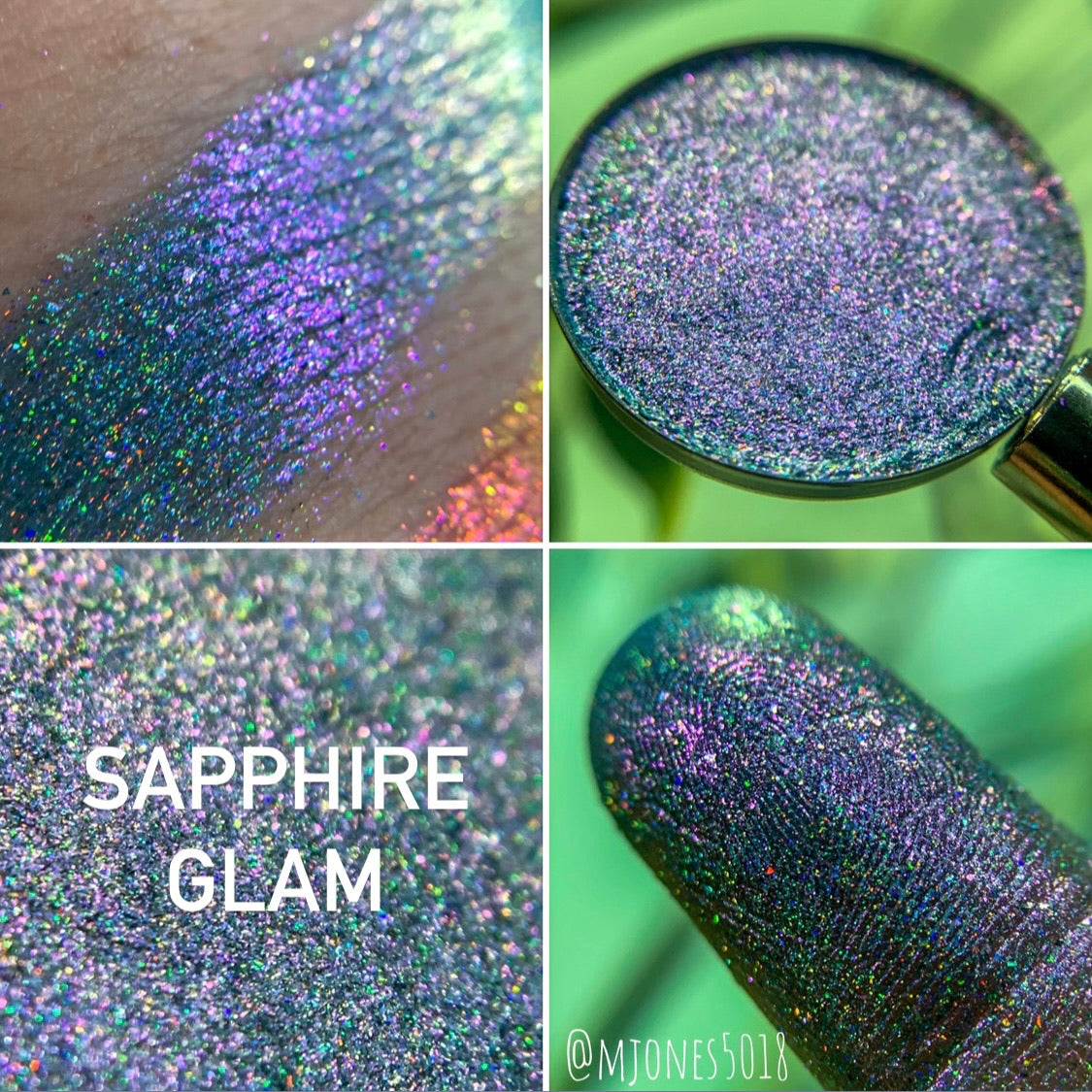 Sapphire Glam Holo-Chrome Eyeshadow Single
